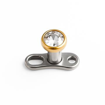 Piercing Titânio Microdermal Zircônia