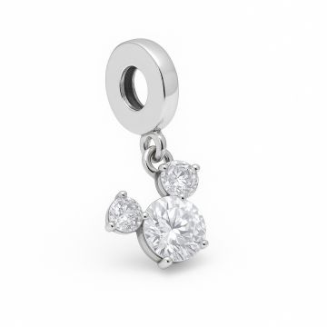 BEADS DE PRATA 925 PINGENTE MICKEY COM ZIRCONIA LINHA PRIME-0
