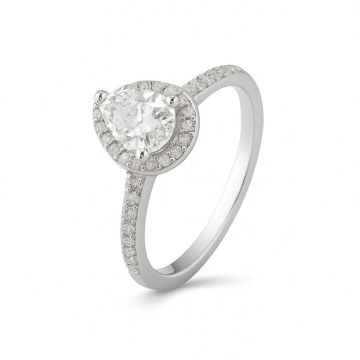 ANEL DE PRATA 925 MODELO CRAVEJADO COM ZIRCONIA GOTA
