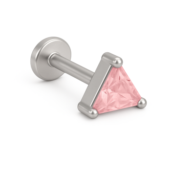 PIERCING TITÂNIO MODELO LABRET TRIÂNGULO