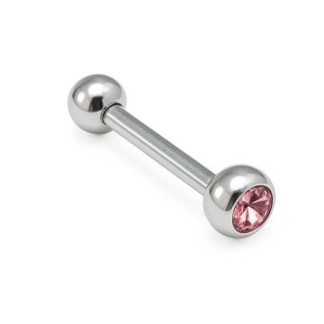 Piercing Aço Cirúrgico Microbell Reto Zircônia Color