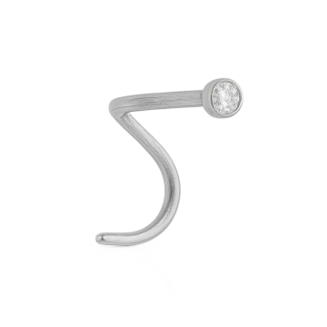 Piercing Titânio Nostril Ponto de Luz
