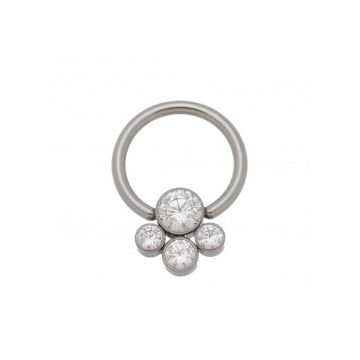CAPTIVE DE TITANIO CACHO C/ 4 ZIRCONIAS 1.2X8MM-0