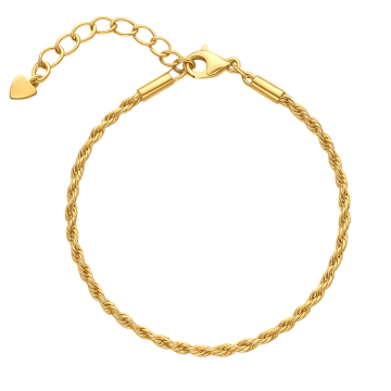 PULSEIRA FOLHEADA DOURADA MODELO CORDÃO BAIANO 