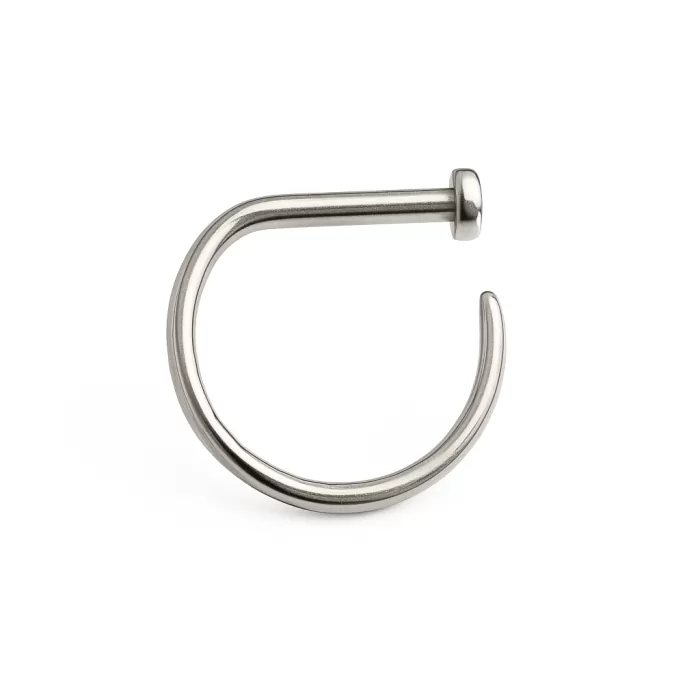 Diggy-MO' シルバーリング D-ring Piercing Titânio Argola D-Ring